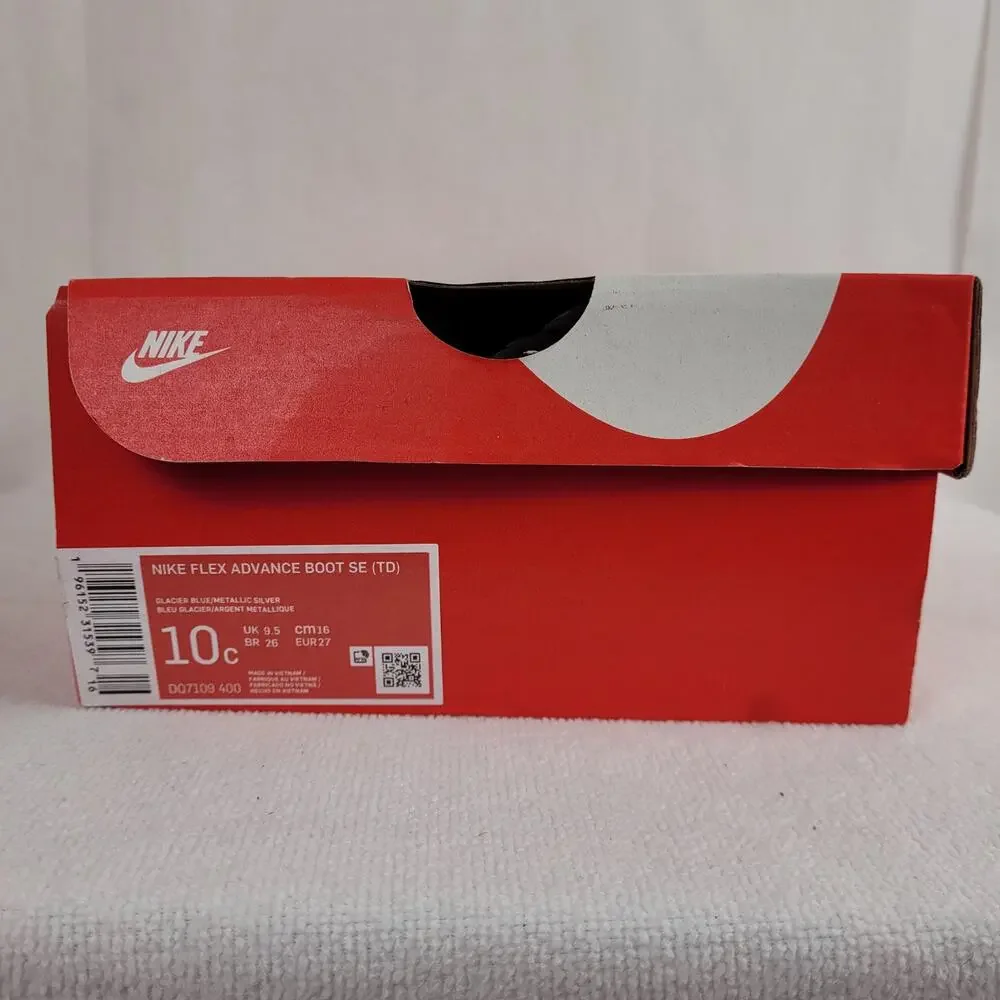 Nike Flex Advance SE Glacier Blue Fleece Lined Toddler Boots Size 10C